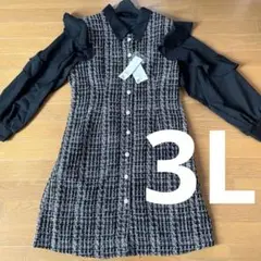 大きいサイズ ミニワンピース