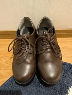 ブラウン レースアップ カジュアルシューズ　М