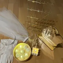 結婚式　セット　ウェルカムスペース　ベール　ティアラ　グローブ