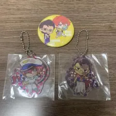 テニプリ　アクリルキーホルダー　缶バッジ　丸井ブン太　木手永四郎