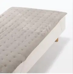 無印良品 あたたかファイバー厚手敷パッド 200×120cm ライトベージュのサムネイル