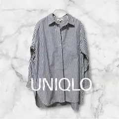 UNIQLO ストライプロングシャツ