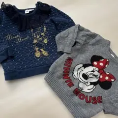 ディズニー　ミニーちゃん　プリンセス　トレーナー　セーター　ベビーまとめ売り
