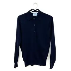 2019SS PRADA 半袖ポロニット ネイビー 38 2019SS PRADA 半袖ポロニット ネイビー 38 - メルカリ