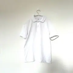 ユニクロ　ポロシャツ　白　S