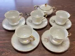 セーエー陶器　コーヒー　ティーカップ　ソーサー　シュガーポットセット【未使用品】