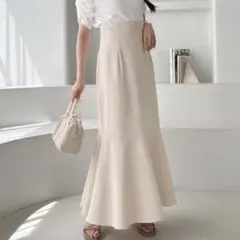 NICE CLAUP バックレースアップマーメイドスカート