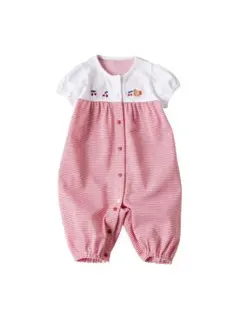 美品　familiar 春夏ツーウェイオール カバーオール　女の子　60