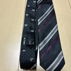 COMME CA ISM ネクタイ シルク 黒