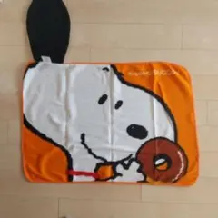 【SNOOPY×ミスド】福耳ブランケット　オレンジ　非売品　1点限り　毛布