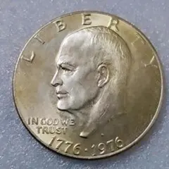 無*ー様 アメリカ アイゼンハワー大統領 1ドル硬貨1972年 - メルカリ