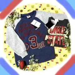 【新品タグ付】ブルーマート男の子長袖トレーナー120㎝2枚組　裏起毛カッコいい