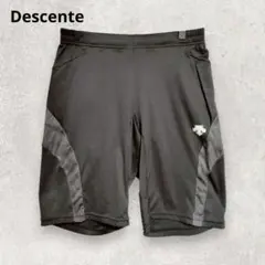 DESCENTE ハーフパンツ L 黒 ロゴ トレーニングウエア ジム 快適◎のサムネイル