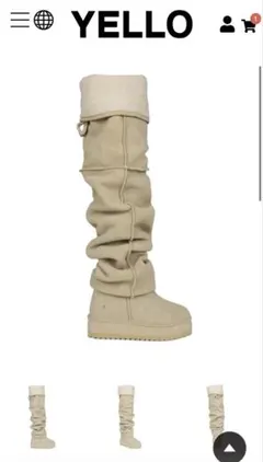 YELLO PANTS BOOTS yello イエロー ロングブーツ デニム - メルカリ