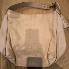 COACH クロコダイル型押し ショルダーバッグ