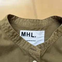 MHL バンドカラー長袖コットンシャツ　サイズ1のサムネイル