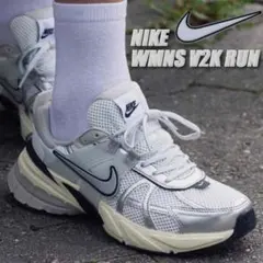 【完売品】超人気 NIKE V2K RUN ホワイト×シルバー 24cmのサムネイル