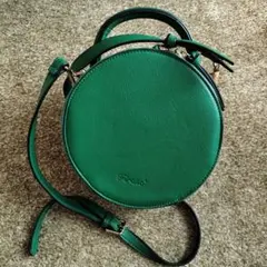 Firano グリーン サークル ショルダーバッグ☆新品未使用品！