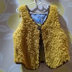 ラグマート　イエローファーダウンベスト 120