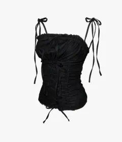トップス theredthread S bold belt tops black THEREDTHREAD / ザレッドスレッド】S bold belt tops