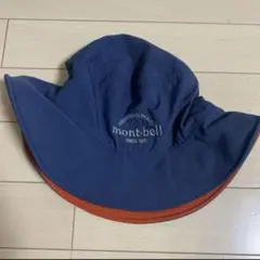 mont-bell リバーシブル　アウトドアハット ネイビー/オレンジ/イエロー