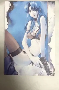 貴重　エヴァンゲリオン　ポストカード　レイ　下着姿　拳銃ver.