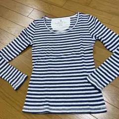 IKKa ストライプ 長袖Tシャツ Mのサムネイル
