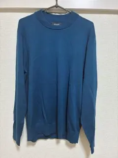 定価5万【ジョンスメドレー】長袖モックネックコットンニット 