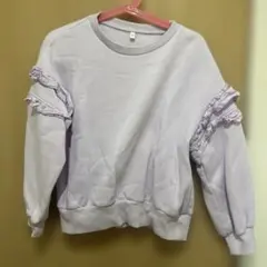 m*a様 フリル付き薄紫トレーナー 120 GU