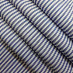 ストライプ生地ブルー