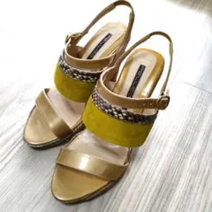 ペリーコサニーサンダル　ウェッジソール SIZE36 22.5