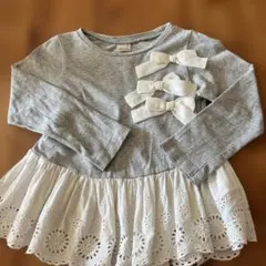 petit main 長袖カットソー 100cm グレー