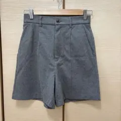 GU ヘリンボーン グレーショートパンツ
