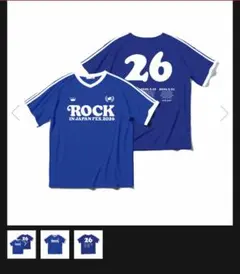 ROCK IN JAPAN FES.2026 ユニフォーム風Tシャツ　ブルー　S