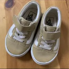 【小さめ】Vans スニーカー　14.0 ベージュ
