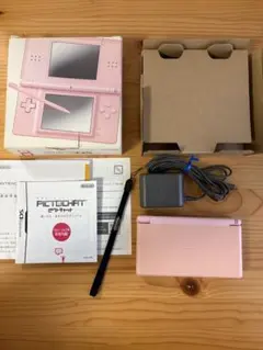 【動作品&ヒンジ割れ無し】ニンテンドーDS Lite 箱付き　ノーブルピンク