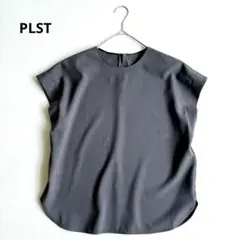 PLST プラステ　26年　ライトプレミアムオックスTブラウス　グレー　Sのサムネイル