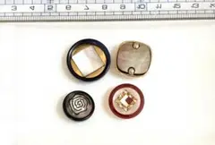 ボタン　シェル4種