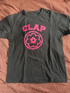 CLAP クラップ　Tシャツ 黒 ヨガ　トレーニング　ダンスのサムネイル