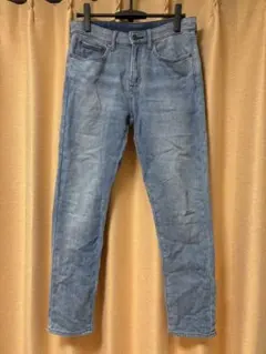 UNIQLO ブルー ストレートデニムパンツ M ウエスト76cm〜84cm