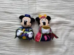 ミッキー・ミニー ひな祭り ぬいぐるみバッチ