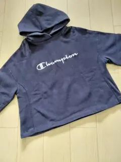 ☆30日までお値下げ☆美品　Champion フード付きネイビー パーカー