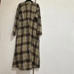 studio CLIP チェック柄 ロングワンピース