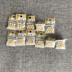 貴和製作所 チェコビーズ ホワイトパール ラウンド 6㎜ 8㎜ まとめ売り