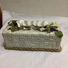 7968⑥タイルデザイン ティッシュボックス ぶどう装飾