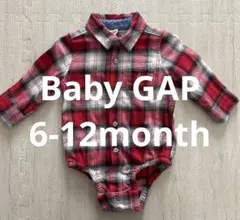 babyGAP チェック柄 ネルシャツ　ロンパース 6-12ヶ月