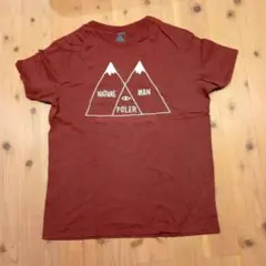 POLER Tシャツ NATURE MAN ロゴ バーガンディ Lのサムネイル