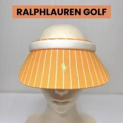 POLO RALPHLAUREN GOLF　オレンジストライプサンバイザーのサムネイル