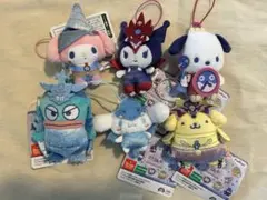 遊戯王×サンリオマスコットvol.1 5種 ブラマジ青眼オベリスクラー真紅眼 遊戯王×サンリオマスコットvol.1 5種 ブラマジ青眼オベリスクラー真紅