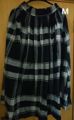 terawear emu　フレアロングスカート　チェック　М